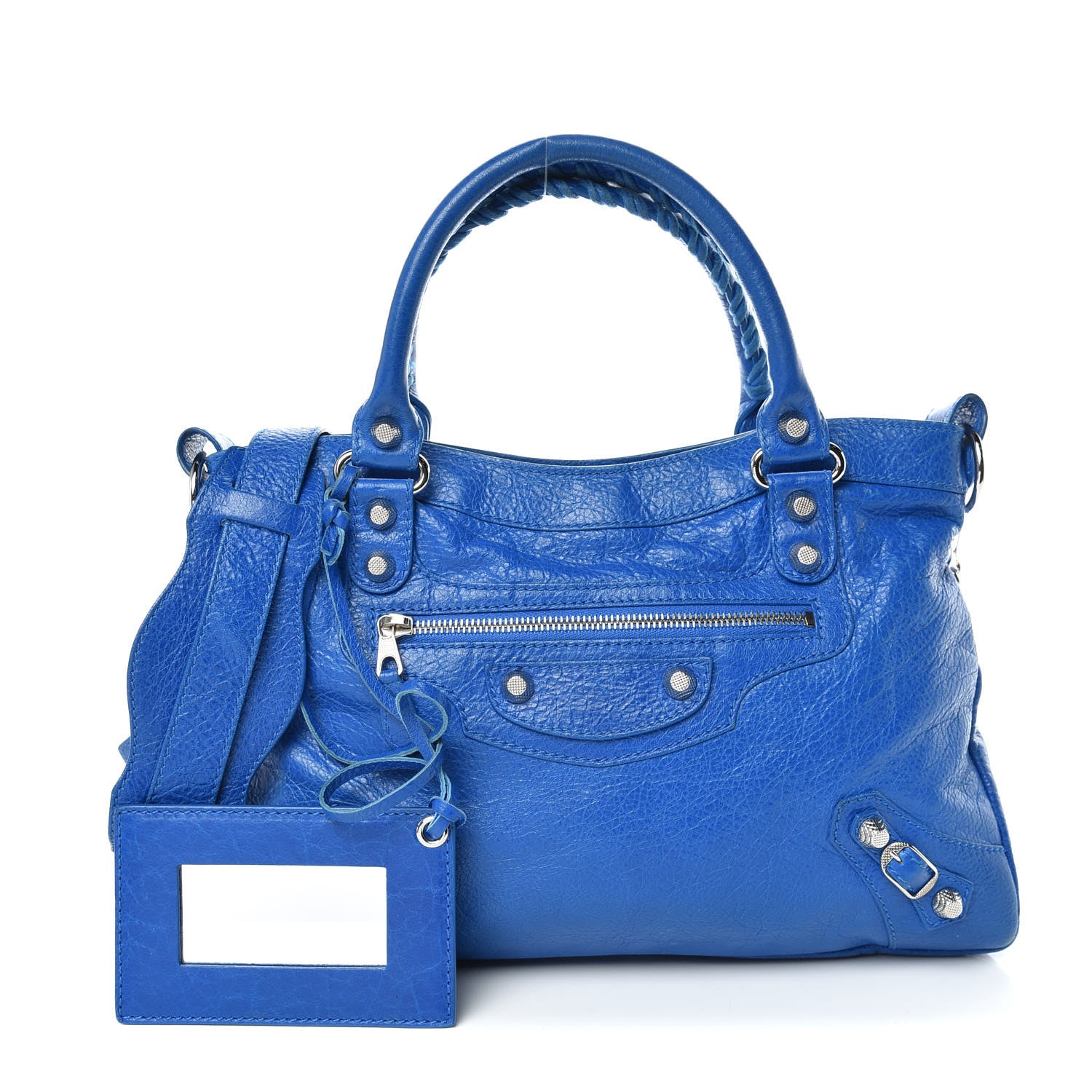 Balenciaga Agneau Giant 12 Silver Hardware Town Bleu Lazuli 1 of 14