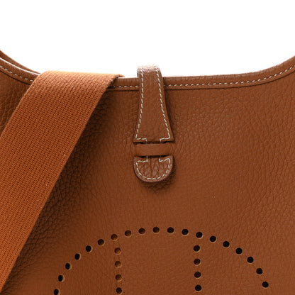 Hermes Taurillon Clemence Evelyne 23 Poche III Gold 8 of 11