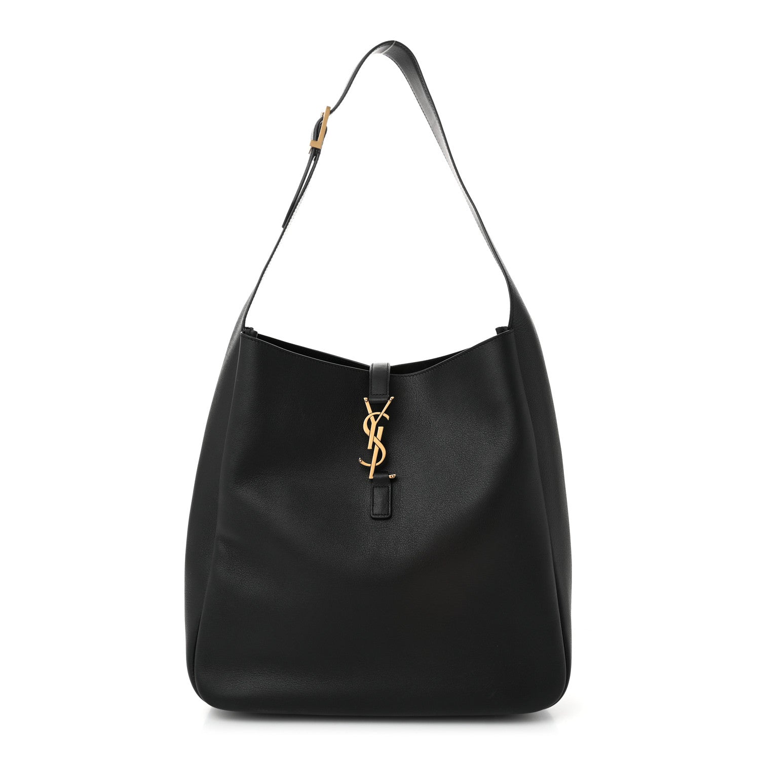 Saint Laurent Smooth Calfskin Large Le 5 A 7 Soft Hobo Black 1 of 12