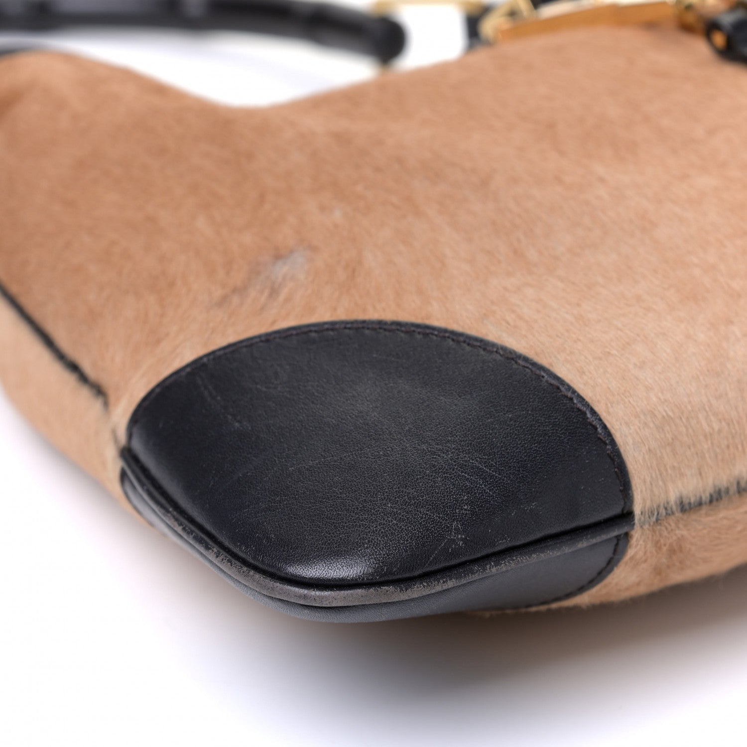 Gucci Calf Hair Bamboo Hobo Brown 7 of 9