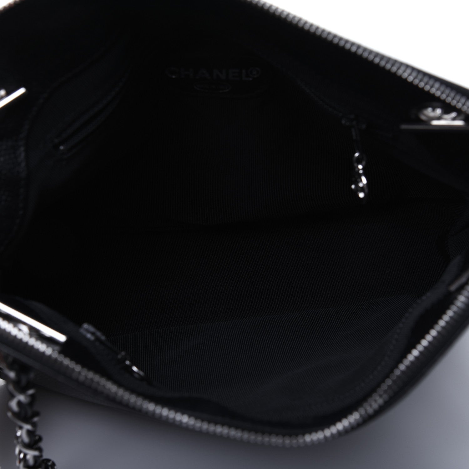 Chanel Caviar Logo Shoulder Bag Black 5 of 21