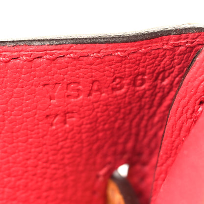 Hermes Ostrich Horseshoe Birkin 30 Cognac Rose Extreme 7 of 16