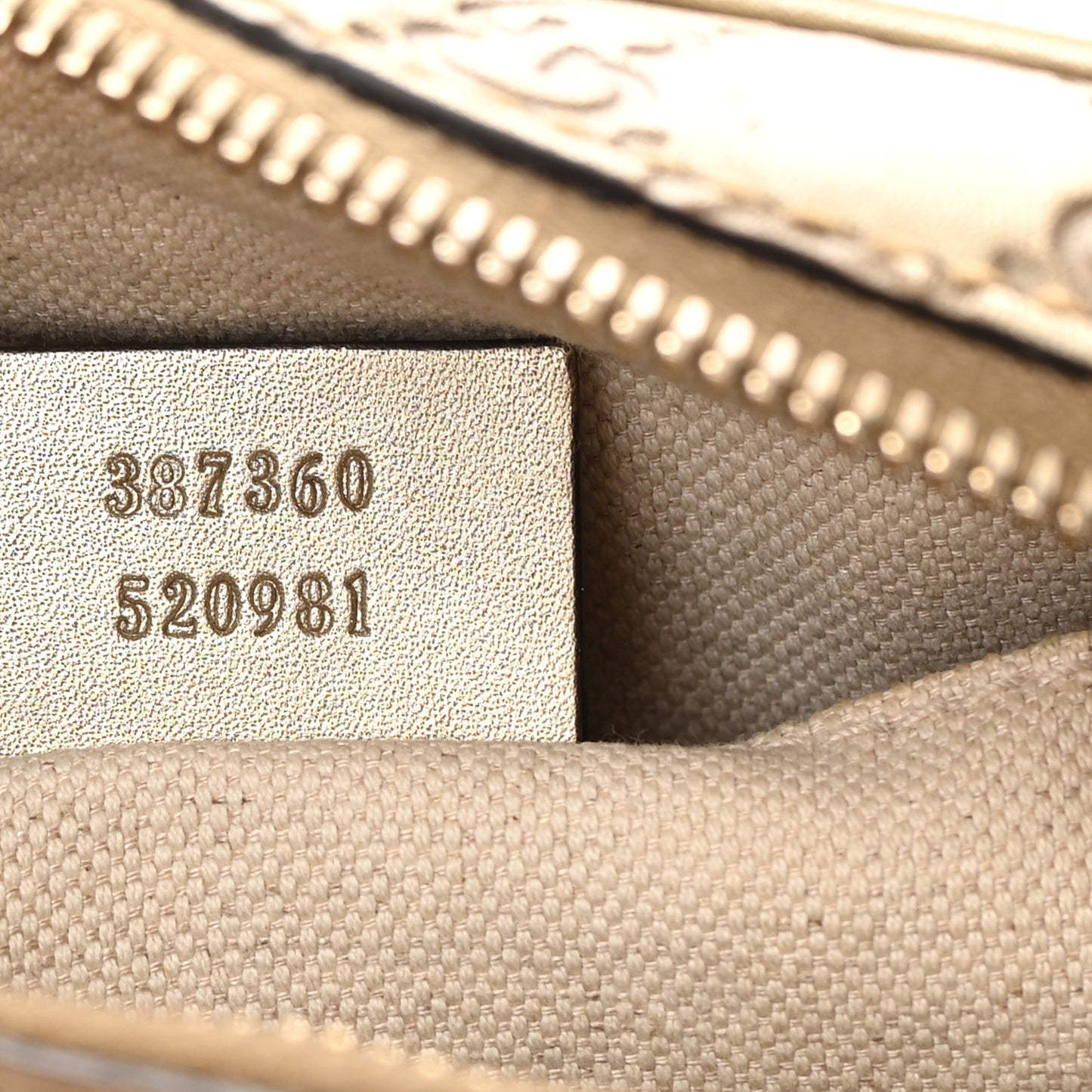 Guccissima Mini Bree Messenger Bag Gold