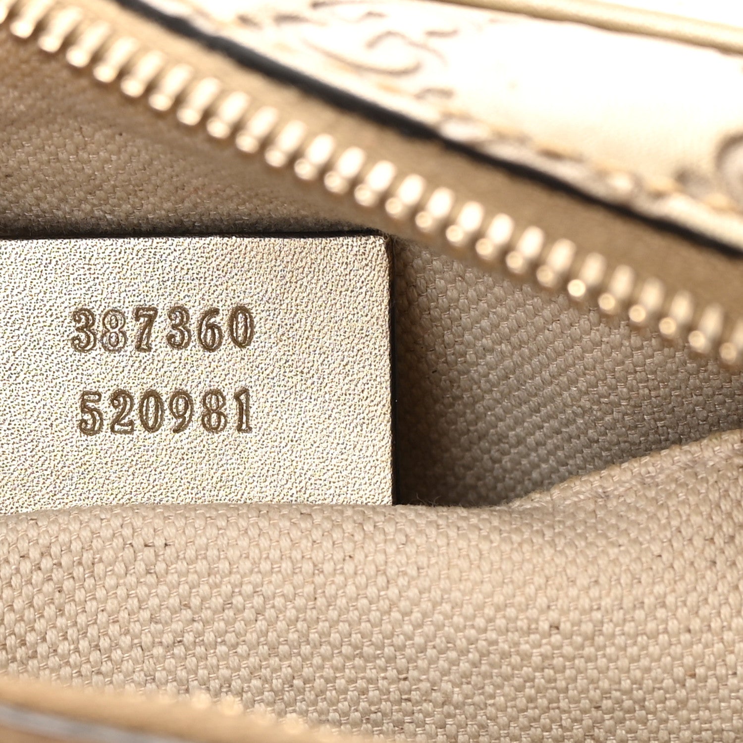 Gucci Guccissima Mini Bree Messenger Bag Gold 7 of 13