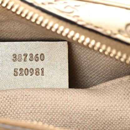Gucci Guccissima Mini Bree Messenger Bag Gold 7 of 13
