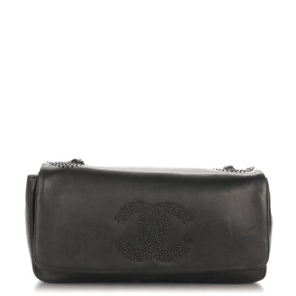 Chanel Lambskin Studded CC East West Flap Black 1 of 7