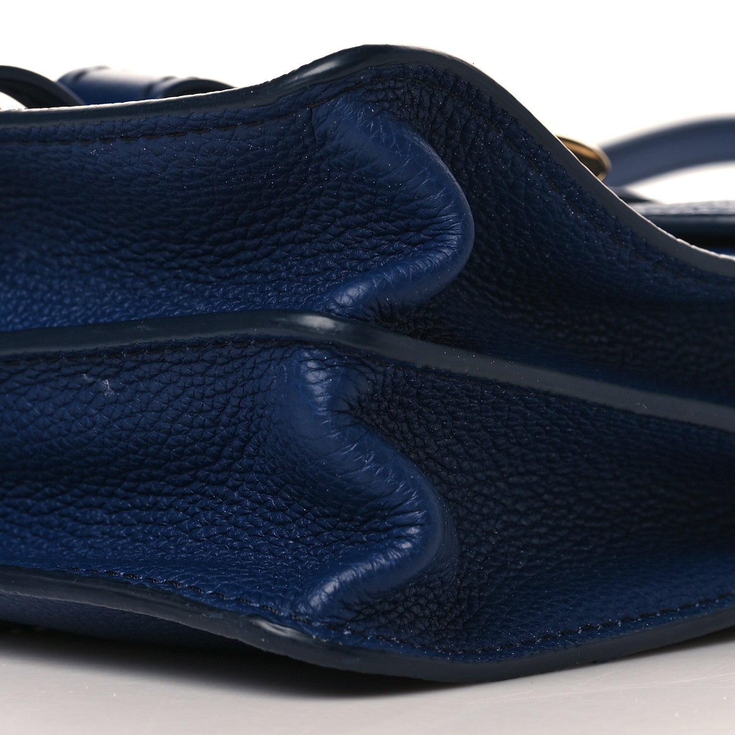 Chloe Grained Calfskin Small Aby Day Shoulder Bag Blue 10 of 11