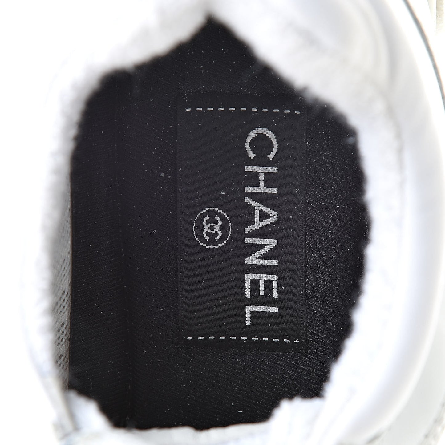 Calfskin Mesh Lycra Womens Logo Sneakers 38.5 White
