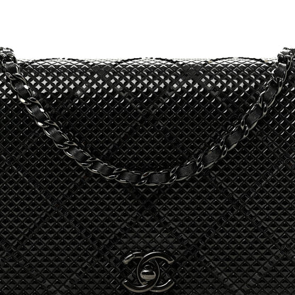 Chanel Lambskin Studded Wallet On Chain WOC Black 9 of 11
