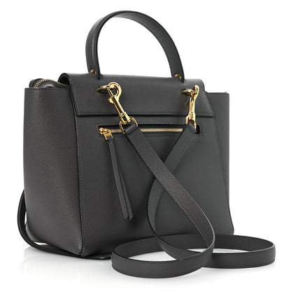 Celine Grained Calfskin Micro Belt Bag Grey 3 of 12