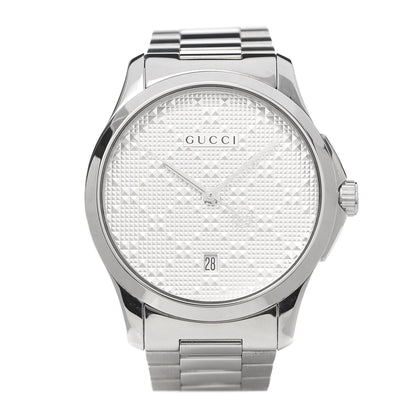 Gucci Stainless Steel 38mm G-Timeless Diamante Quartz Watch 1 of 6