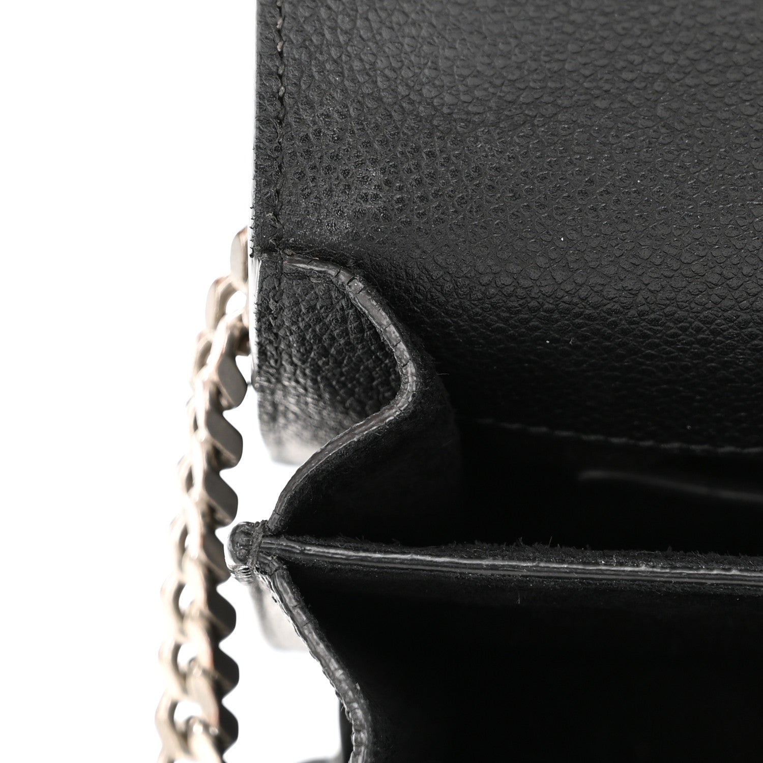Saint Laurent Grained Calfskin Small Monogram Sunset Black 11 of 16