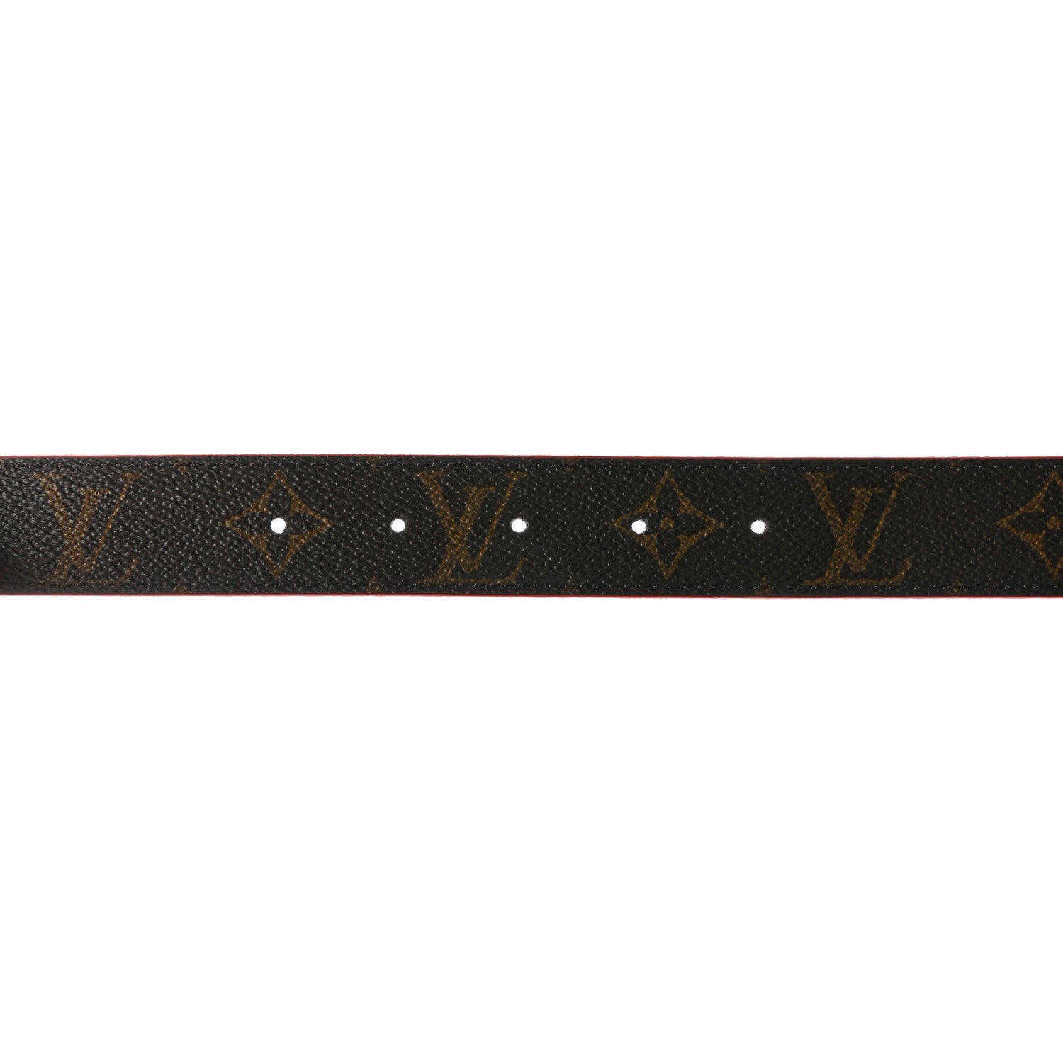 Louis Vuitton Calfskin Monogram LV Initiales Reversible Belt 80 32 Red 5 of 6