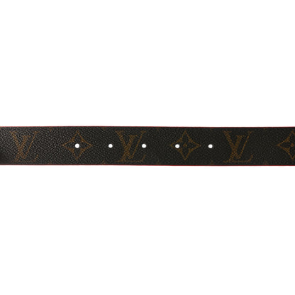 Louis Vuitton Calfskin Monogram LV Initiales Reversible Belt 80 32 Red 5 of 6