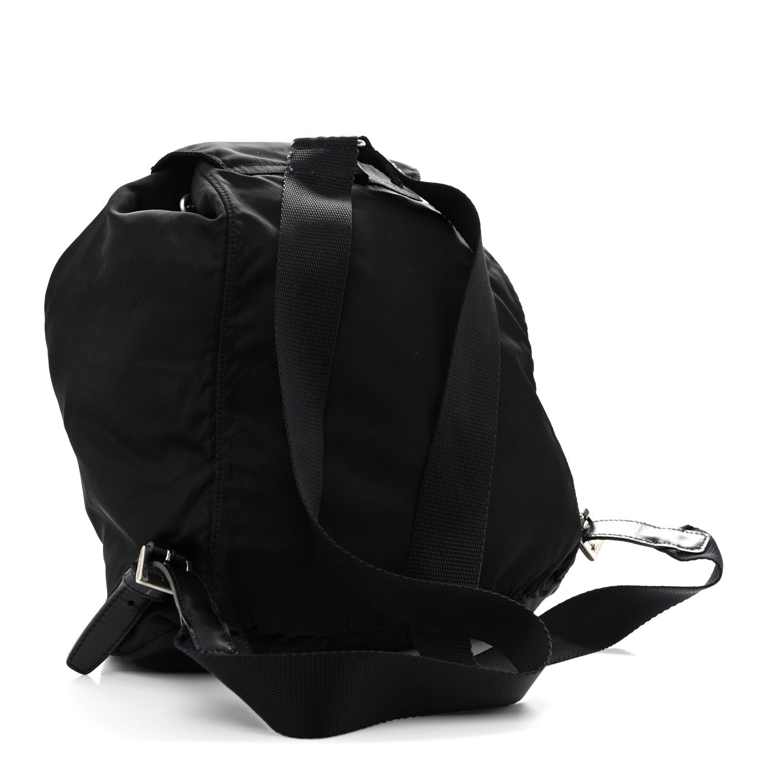 Prada Tessuto Nylon Vela Cinch Backpack Black 3 of 16