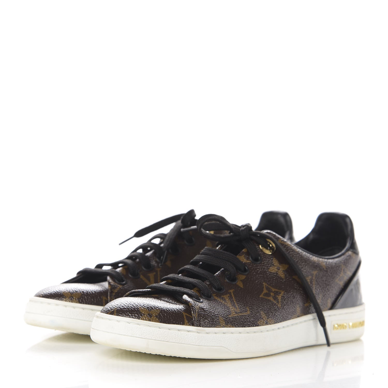 Louis Vuitton Patent Monogram Frontrow Sneakers 37.5 3 of 9