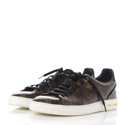 Louis Vuitton Patent Monogram Frontrow Sneakers 37.5 3 of 9