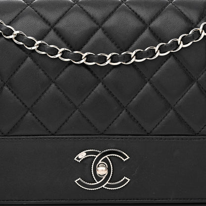 Chanel Sheepskin Quilted Vintage Mademoiselle Flap Black 8 of 12