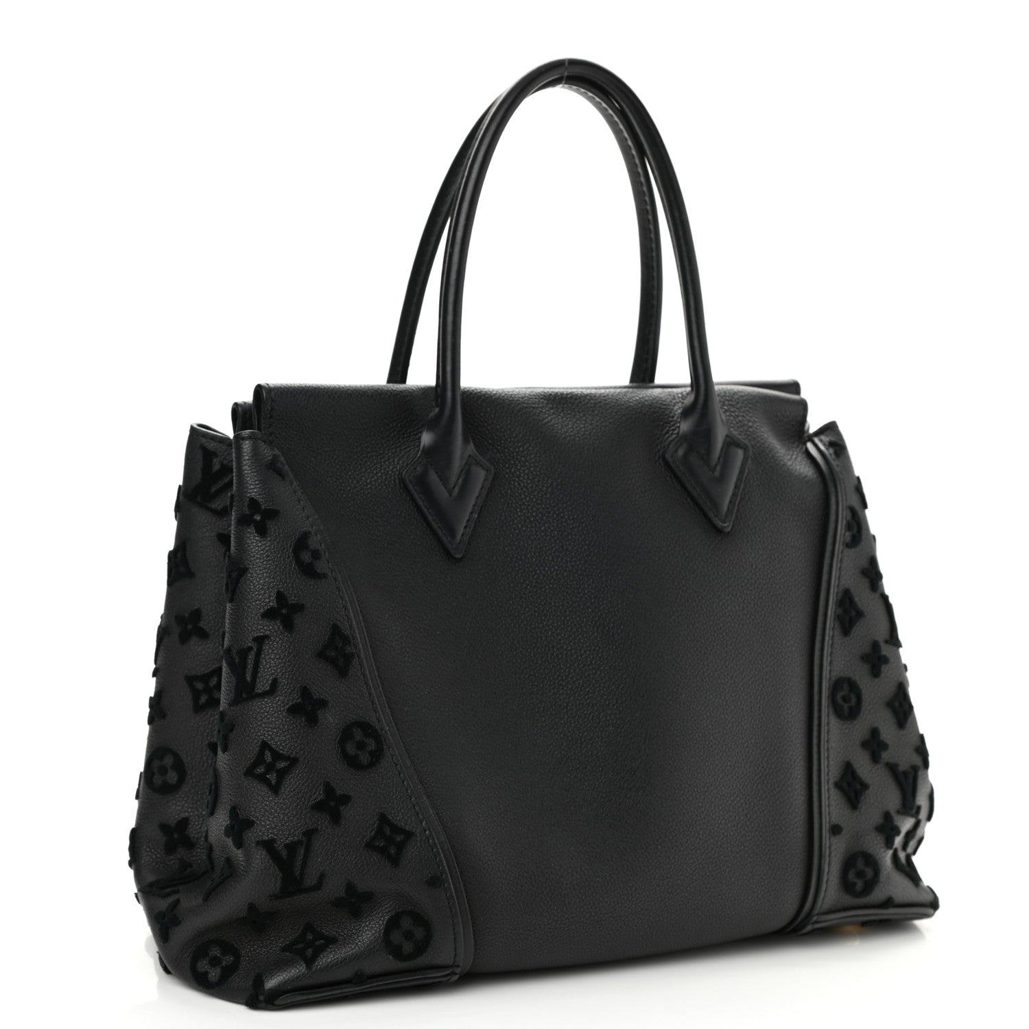 Louis Vuitton Veau Cachemire Tote W PM Black 3 of 10
