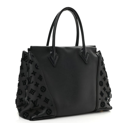 Louis Vuitton Veau Cachemire Tote W PM Black 3 of 10