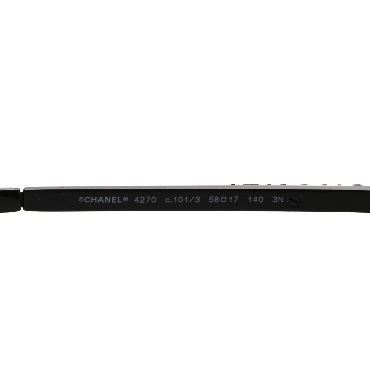 Square Frame Sequin Sunglasses 4270 Black