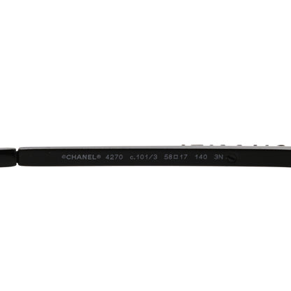 Chanel Square Frame Sequin Sunglasses 4270 Black 7 of 8