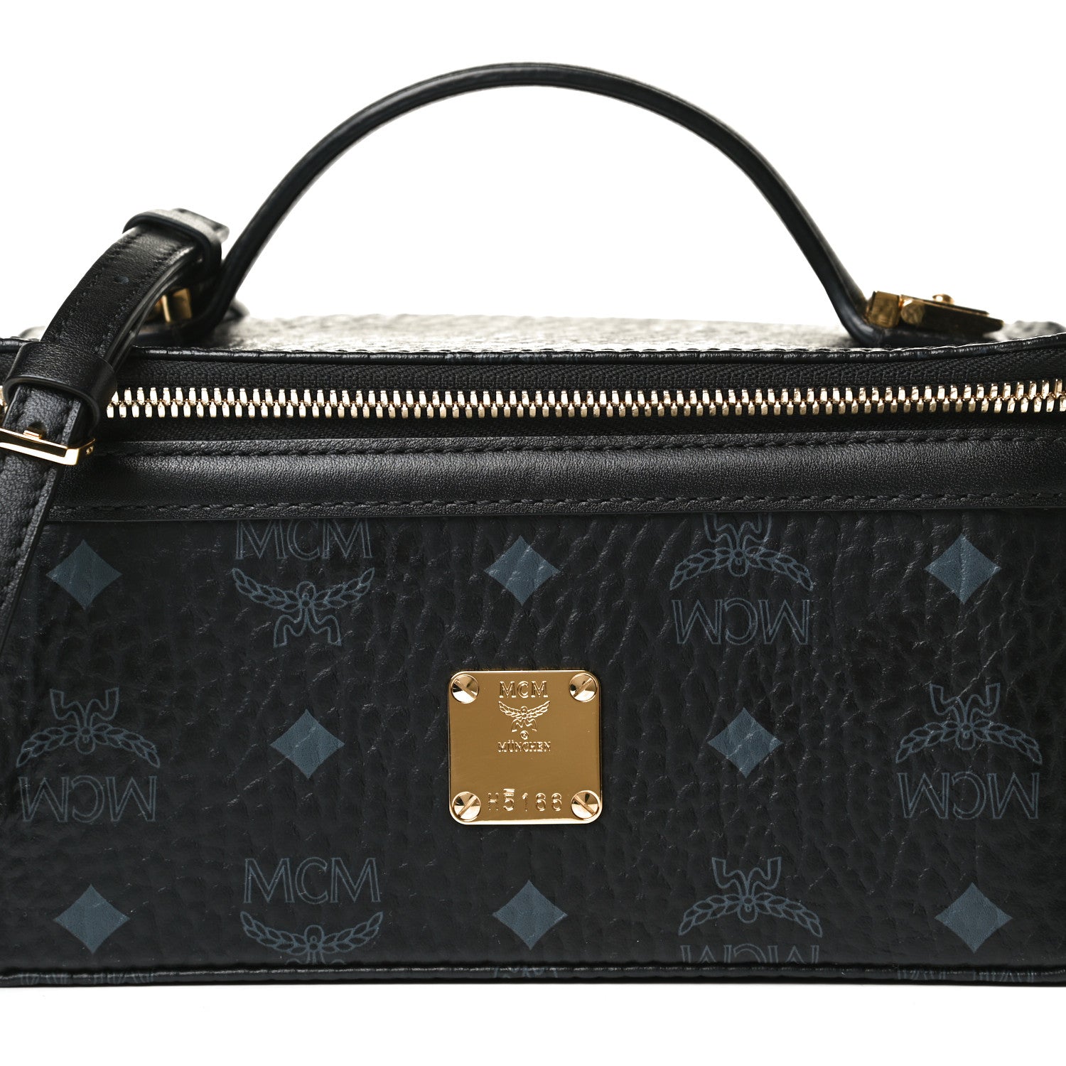 MCM Visetos Vanity Case Black 9 of 13