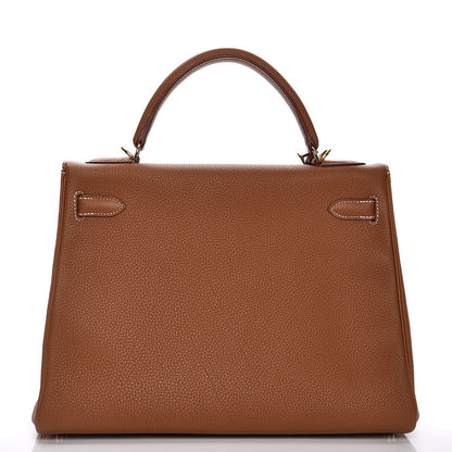 Hermes Togo Kelly Retourne 32 Gold 32 of 36