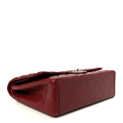 Chanel Caviar Quilted Maxi Double Flap Dark Red 3 of 10