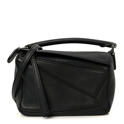 Loewe Calfskin Mini Puzzle Bag Black 1 of 12