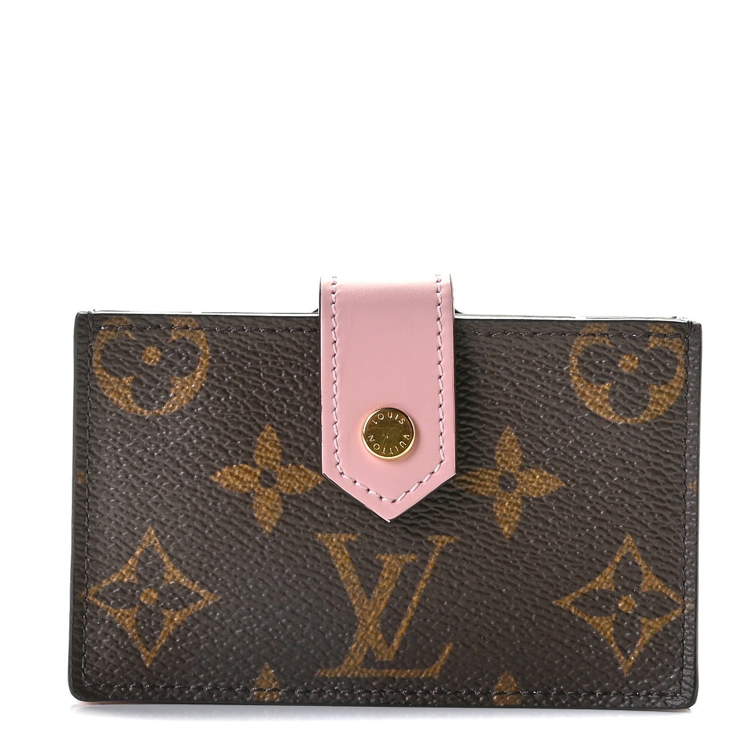 Louis Vuitton Monogram Gusset Card Holder Rose Ballerine 1 of 7