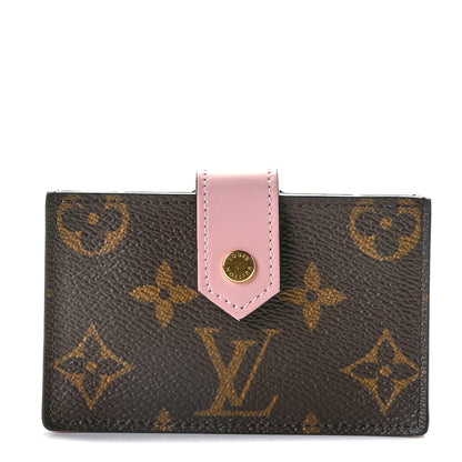 Louis Vuitton Monogram Gusset Card Holder Rose Ballerine 1 of 7