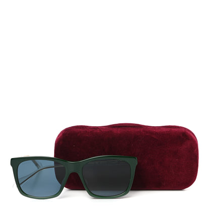 Gucci Acetate Square Frame Sunglasses GG0558S Green 7 of 7