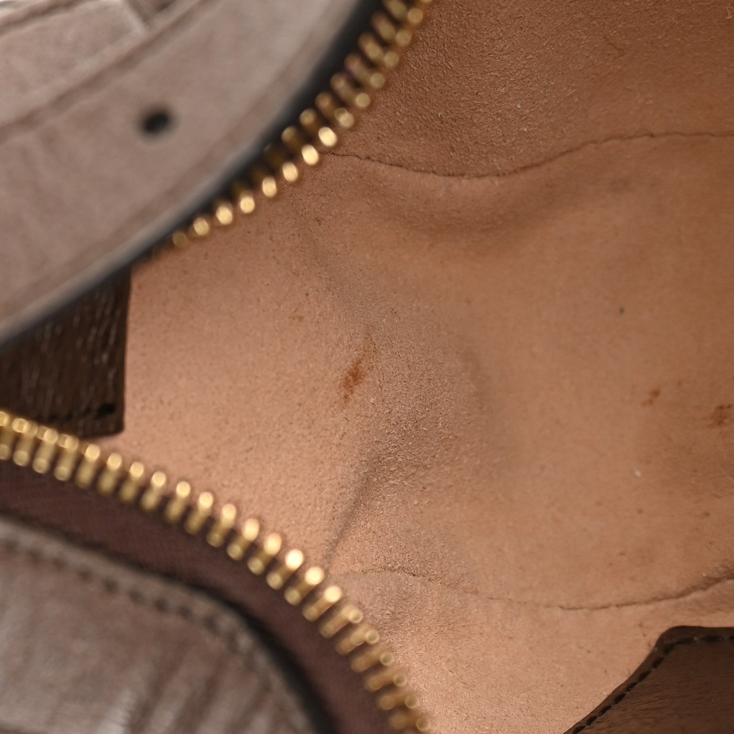 Gucci GG Supreme Monogram Textured Calfskin Web Mini Ophidia Half Moon Hobo Beige Ebony New Acero 13 of 19