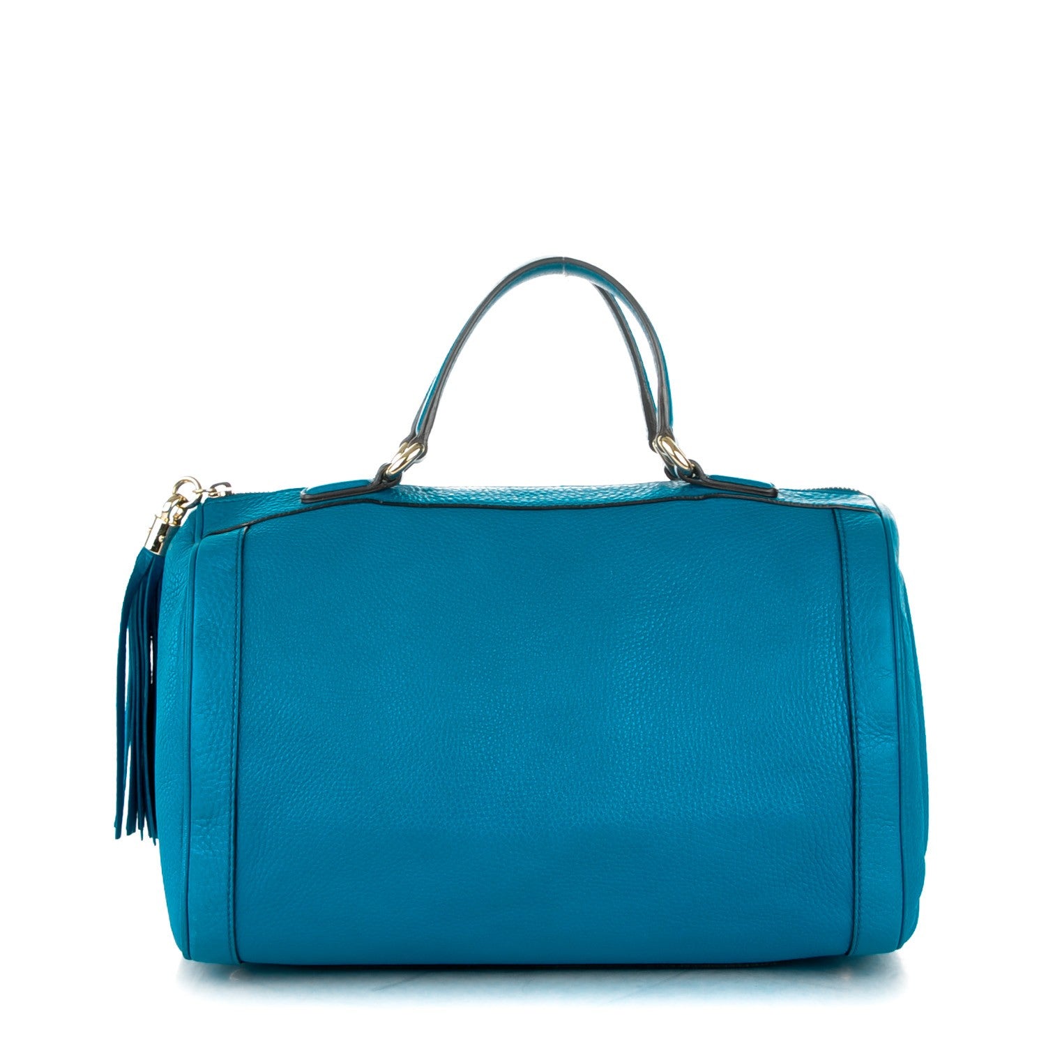 Gucci Calfskin Medium Soho Boston Riviera Blue 1 of 7