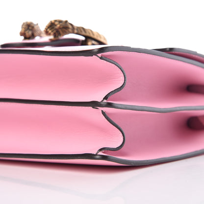 Gucci Moon Calfskin Web Medium Dionysus Bamboo Top Handle Bag Sugar Pink Blue Agata Hibiscus Red 6 of 14