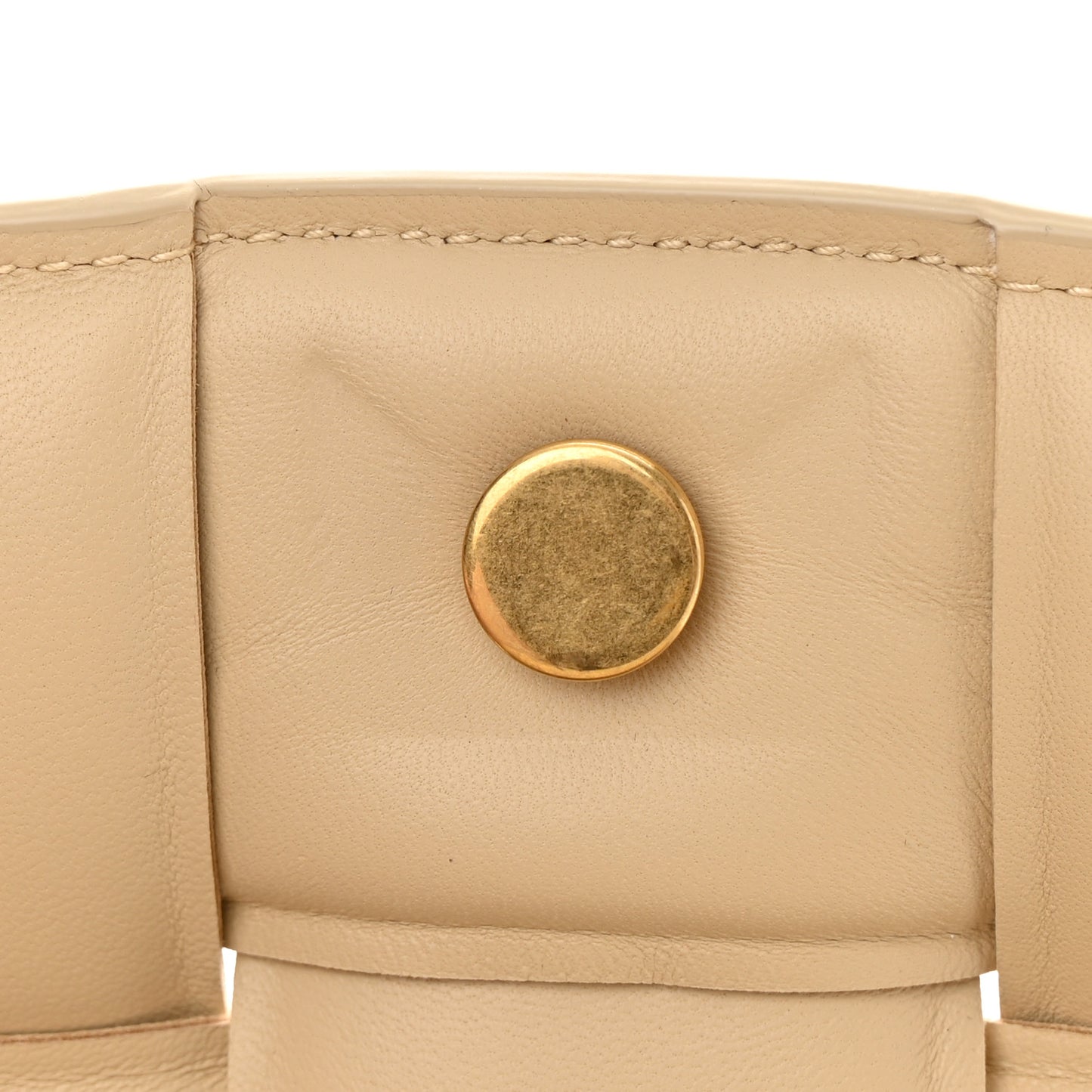 Nappa Maxi Intreccio Padded Cassette Crossbody Bag Porridge