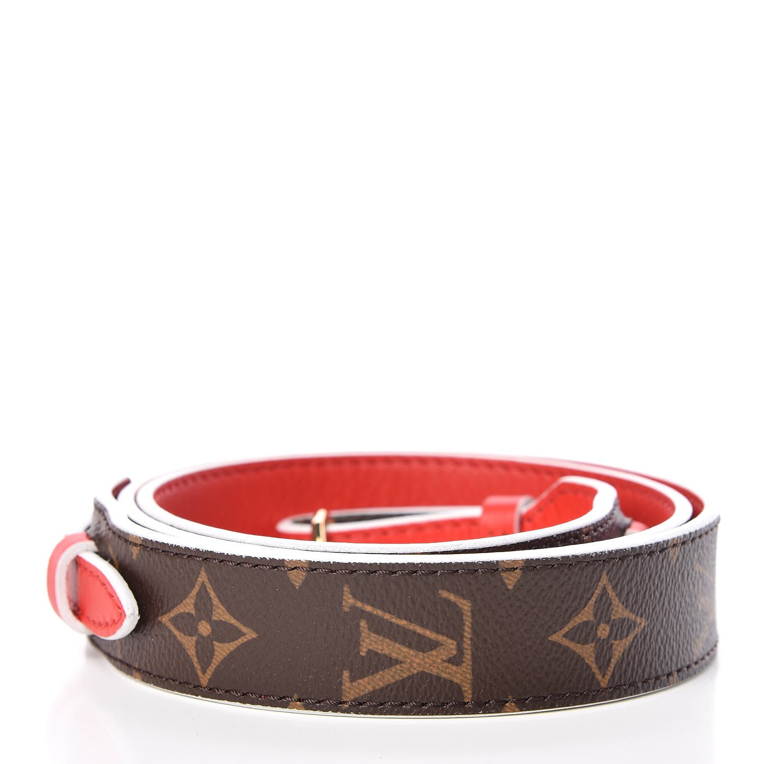 Louis Vuitton Monogram Bandouliere Shoulder Strap XL Coquelicot 2 of 6