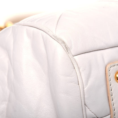 Marc Jacobs Calfskin Quilted Stam White 16 of 37