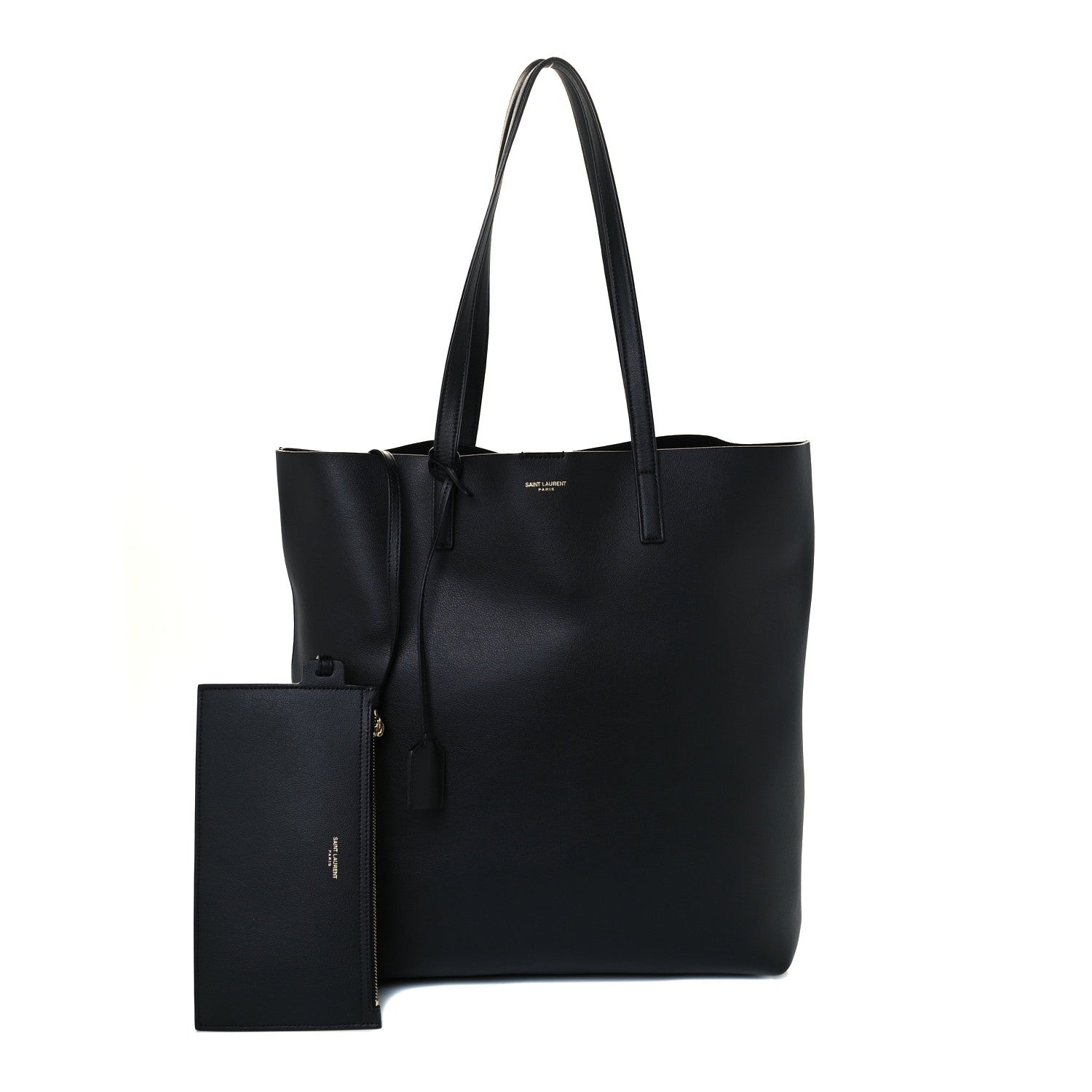 Saint Laurent Calfskin Medium Shopping Tote Black 1 of 11