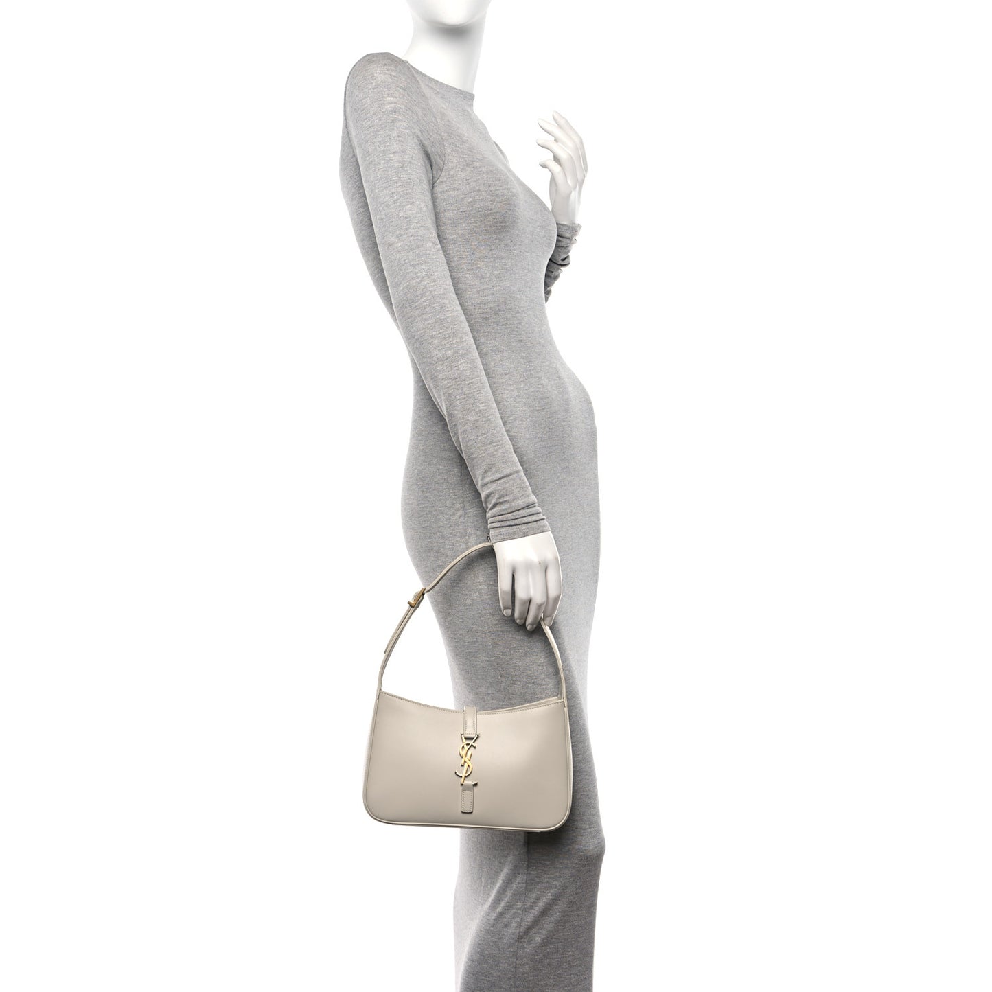 Smooth Calfskin Le 5 A 7 Hobo Blanc Vintage