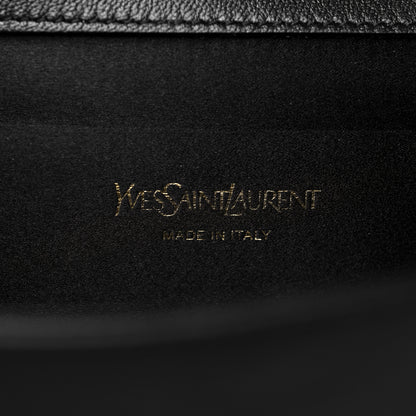 Saint Laurent Calfskin Monogram Large Belle De Jour Clutch Black 7 of 10