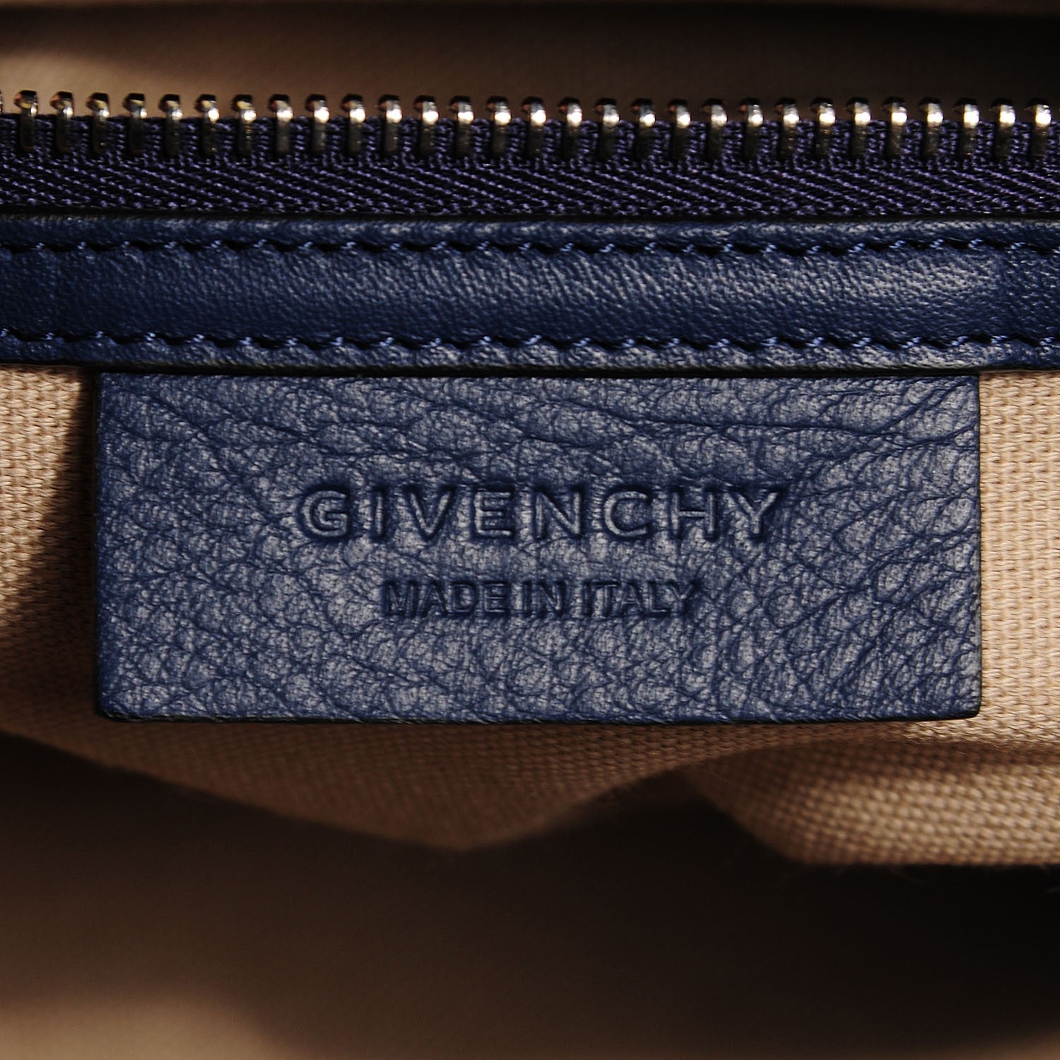 Givenchy Waxed Calfskin Small Nightingale Deep Blue 7 of 9