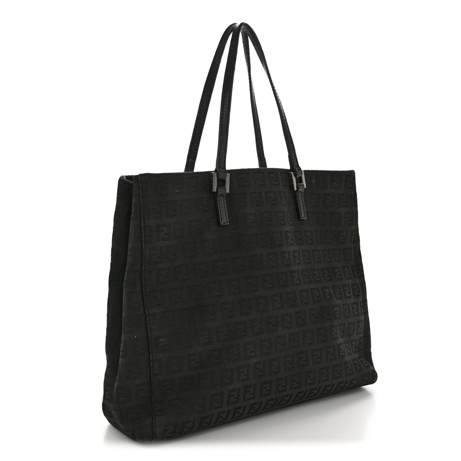 Fendi Zucchino Vitello Tote Black 3 of 14
