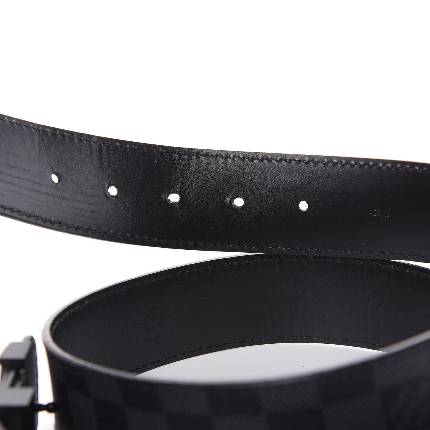 Damier Graphite LV Initiales Belt 100 40