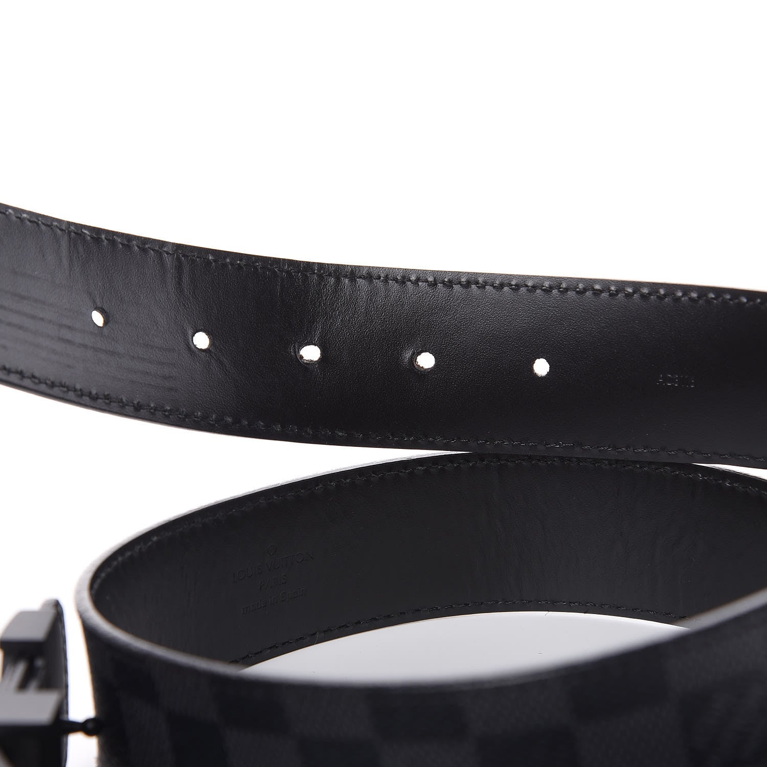 Louis Vuitton Damier Graphite LV Initiales Belt 100 40 4 of 7