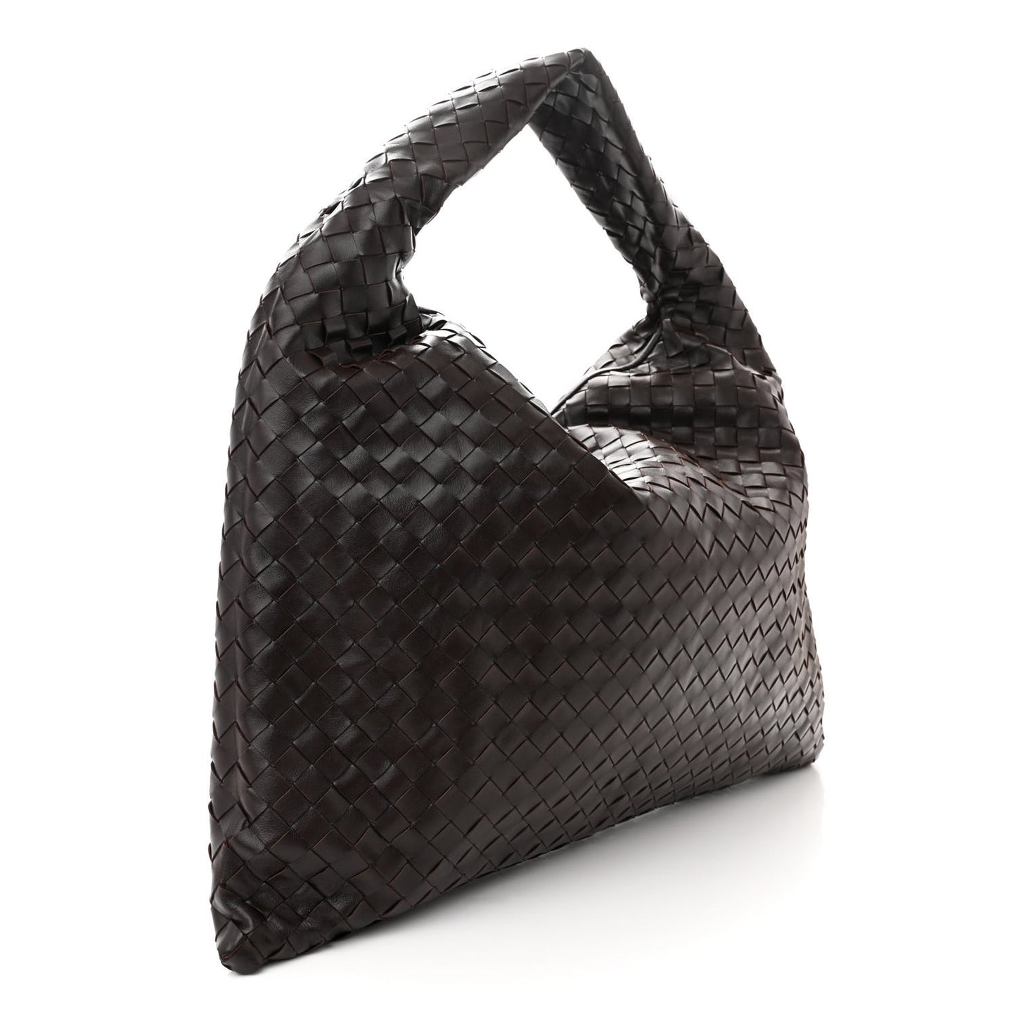 Calfskin Intrecciato Large Hop Ebano