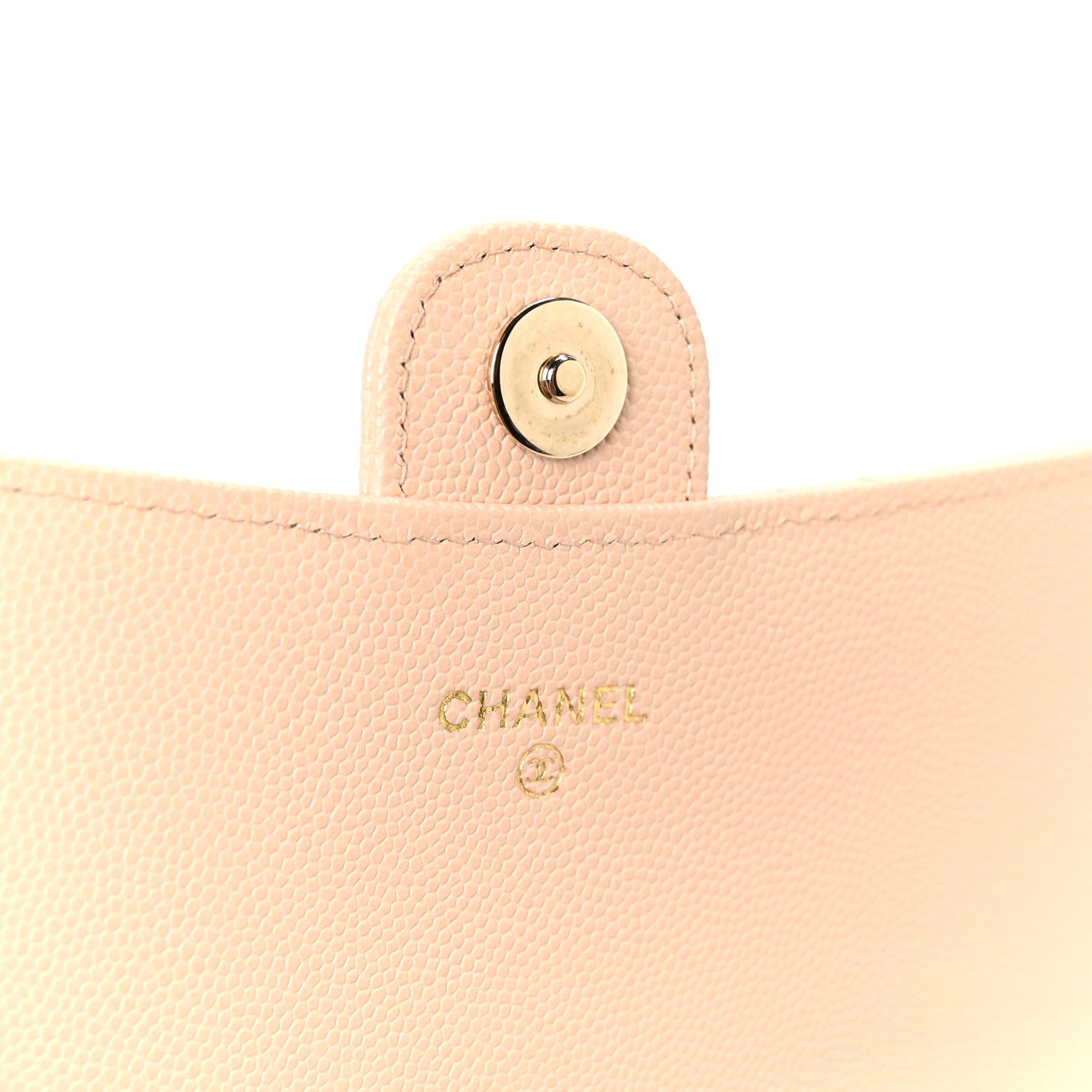 Chanel Caviar Quilted Phone Holder Wallet on Removable Chain Light Beige 6 of 13