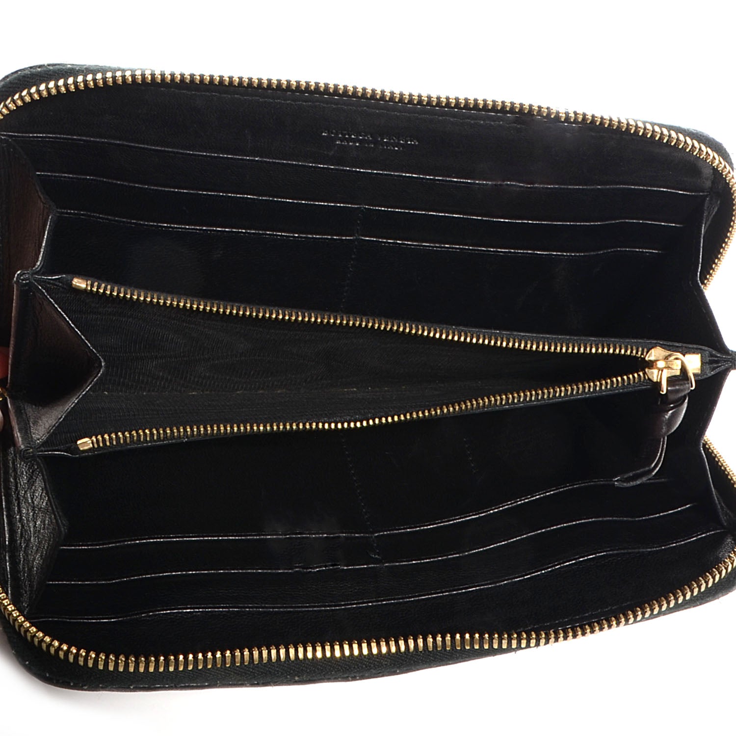Bottega Veneta Nappa Intrecciato Zip Around Wallet Black 5 of 8