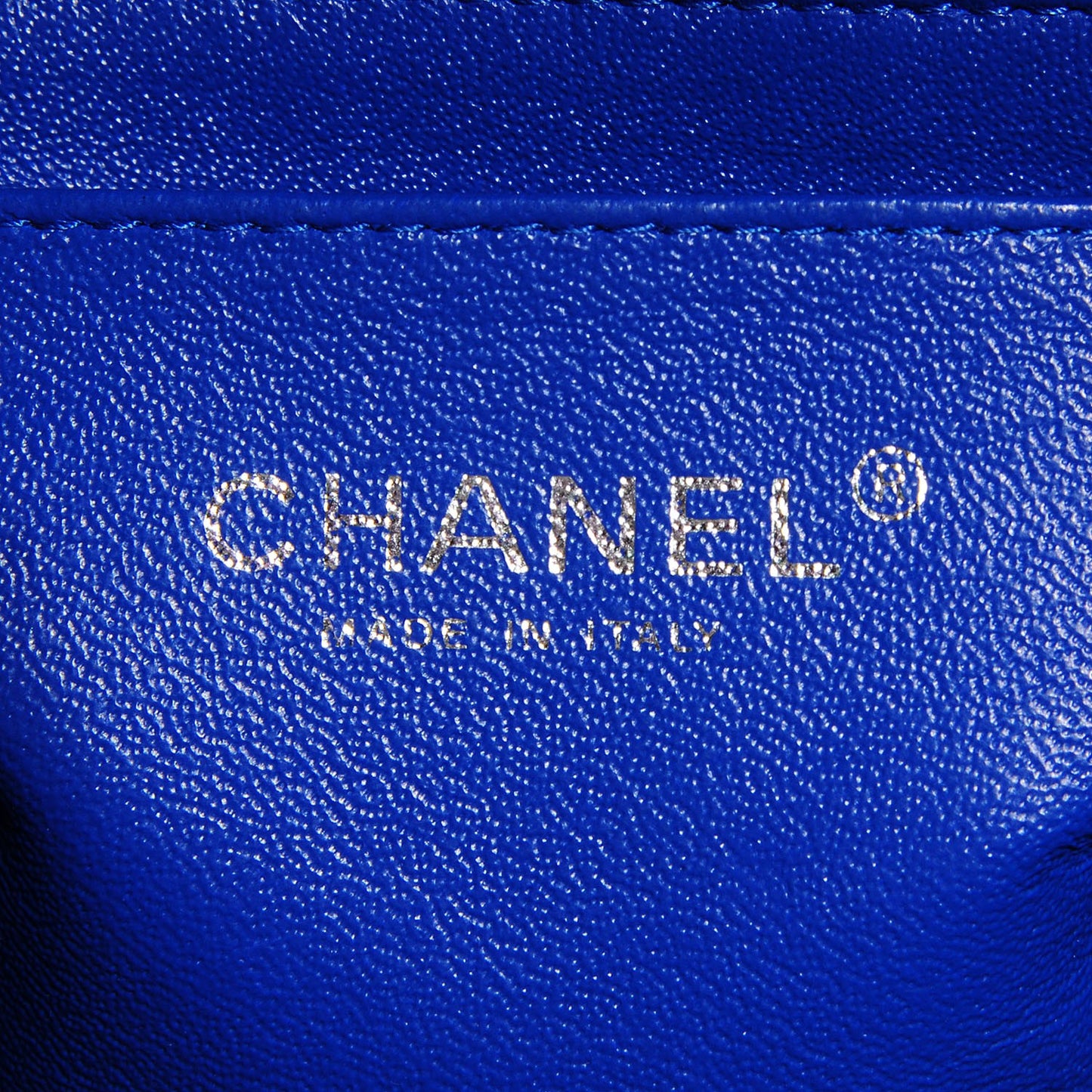 Jersey Quilted Mini Rectangular Flap Blue